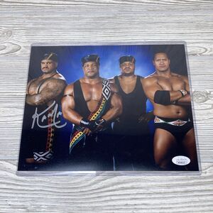 Kama Mustafa Hand Signed 8x10 Photo WWE Autographed JSA COA in Toploader